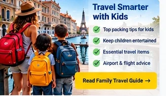 Family travel illustration